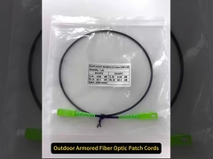 Εξωτερικό Θωρακισμένο Patch Cord Οπτικών Ινών SC/APC-SC/APC SM G657A2 Simplex 3m OFNR UV Jacket