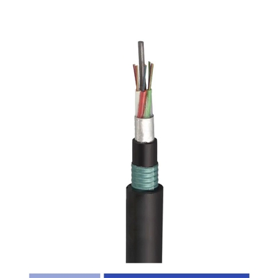 Αγορά 24 Fiber Direct Burial Fiber Cable Single Mode OS2 Double Armored PE GYTA53 Εξωτερικό καλώδιο οπτικών ινών σε απευθείας σύνδεση κατασκευή