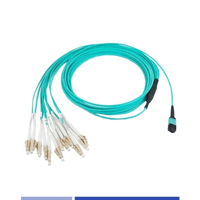 Αγορά 12 ίνες OM3 MTP® σε LC Simplex Fiber Optic Trunk Cable θηλυκό LSZH patch cord 1m σε απευθείας σύνδεση κατασκευή