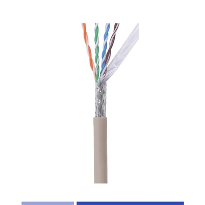 Αγορά Καλώδιο δικτύου PVC Jacket Cat6 23AWG SFTP Καλώδιο δικτύου Solid Copper 4 Pair Grey 305Mtr σε απευθείας σύνδεση κατασκευή