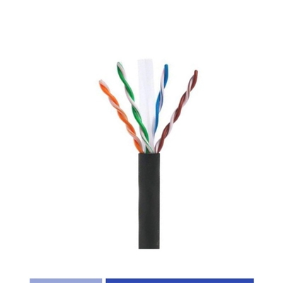 Αγορά UTP Εξωτερικό καλώδιο Cat6 23AWG Σκληρό χαλκό 4 ζευγάρια PE Jacket μαύρο 305Mtr σε απευθείας σύνδεση κατασκευή