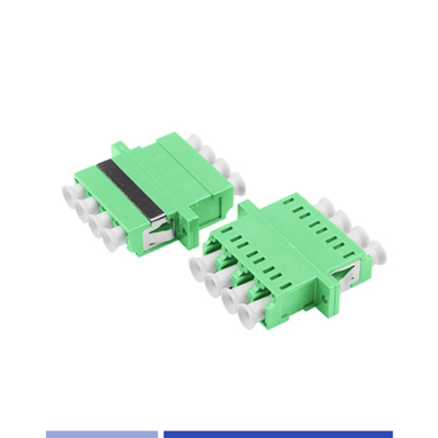 Αγορά Διορθωτής οπτικών ινών Μοναδικός LC APC Quad Οπτικός Σύνδεσμος με φλάντζο Πράσινο σε απευθείας σύνδεση κατασκευή