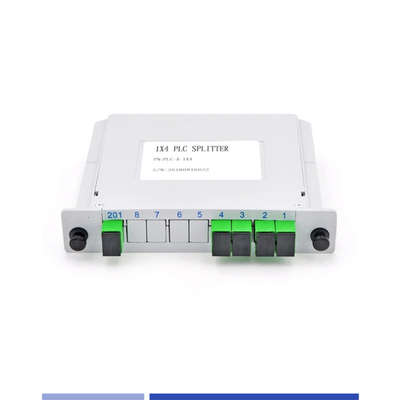 Αγορά Σύνθετο 1x4 PLC Splitter Single Mode SC APC Υψηλής ακρίβειας Ελαφρύ βάρος σε απευθείας σύνδεση κατασκευή