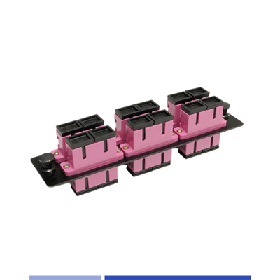 Αγορά OM4 Duplex SC Fiber Patch Panel 6 Port 12 Core υψηλής πυκνότητας Προσαρμόσιμη σε απευθείας σύνδεση κατασκευή