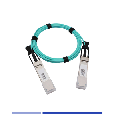 Αγορά 40G ενεργό οπτικό καλώδιο ((AOC) QSFP+ OM3 ενεργό καλώδιο 1m LSZH Aqua σε απευθείας σύνδεση κατασκευή