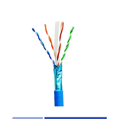 Αγορά F/UTP 23AWG Καλώδιο Cat6 Σκληρό χαλκό 4 ζευγάρια PVC Jacket Blue 305Mtr σε απευθείας σύνδεση κατασκευή