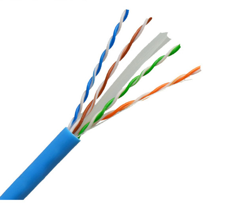 Αγορά Κατηγορία 6 23AWG καλώδιο Ethernet UTP Σκληρό χαλκό 4 ζευγάρια PVC μπλε 305Mtr σε απευθείας σύνδεση κατασκευή