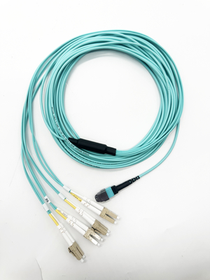 Αγορά 8 Core OM3 MTP® σε LC Fiber Optic Trunk Cable Female Plenum Patch Cord 5m για κέντρο δεδομένων υψηλής πυκνότητας σε απευθείας σύνδεση κατασκευή