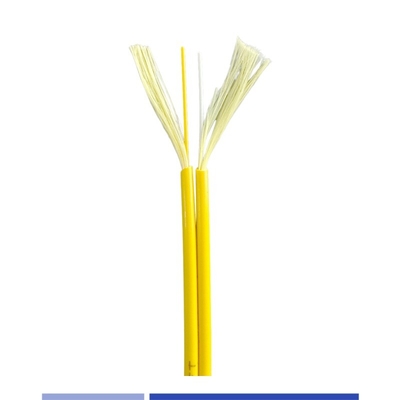 Μονότροπος Zipcord Φύλλο οπτικής καλωδίου G652D LSZH 2.0mm Για εσωτερική χρήση