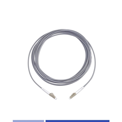 LSZH Jacket Armored Fiber Optic Patch Cord LC-LC Multimode OM1 Τεθωρακισμένο Σύρμα Τεθωρακισμού