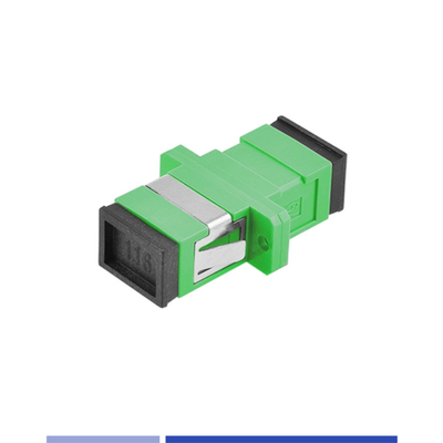 Ελαφρύ SC APC Simplex Connector Εύκολη εγκατάσταση με φλάντσα πράσινη