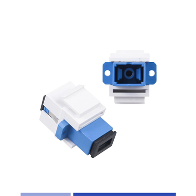 Οπτική ίνα Keystone Jack Adapter SC UPC Μοναδικό μοντέλο απλό οπτικό ζευγάρι
