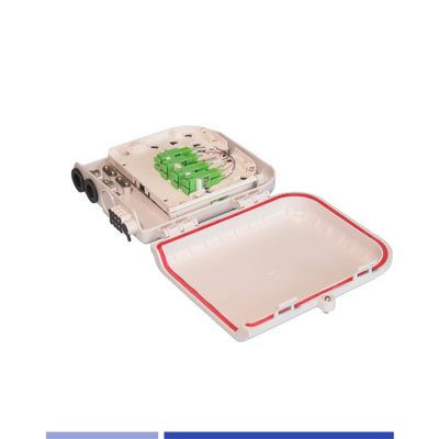8 Port Fiber Optic Box Διανομή LC/SC Fiber Τερματισμός Box Τείχος Mount συμπαγές