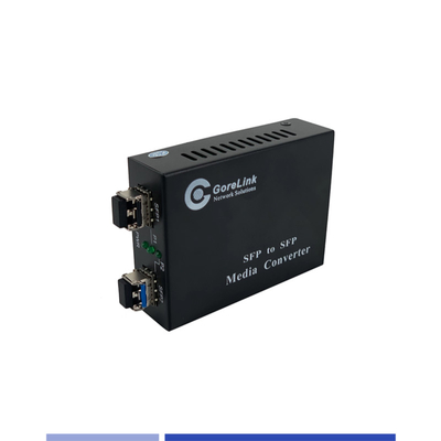 SFP σε SFP μετατροπέας ινών μέσων φορτισμένο 1.25G SFP μονάδα Single-mode SMF 1310nm Dual SFP μονάδα