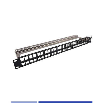 1U 48 Port Modular Patch Panel με προστασία για το Jack Cat.6/Cat6A